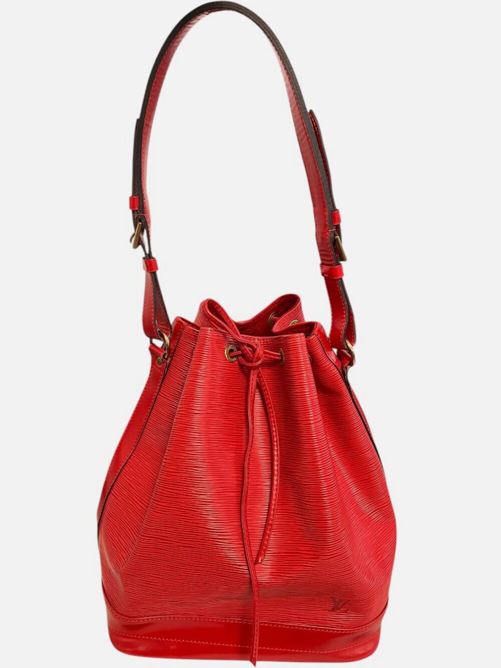 Louis Vuitton Women's Red Epi Noe GM Large Leather Shoulder Hand Bucket Bag